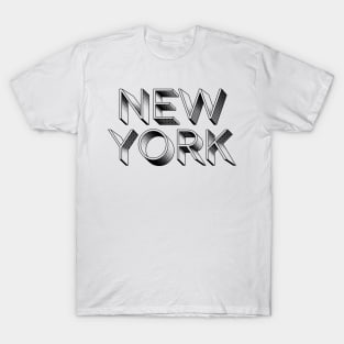 "New York" Word Art T-Shirt